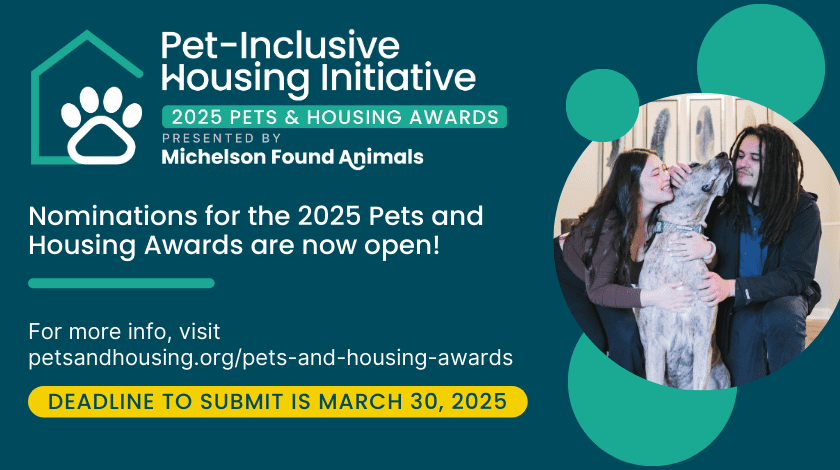 2025 Pets and Housing Awards Nominations